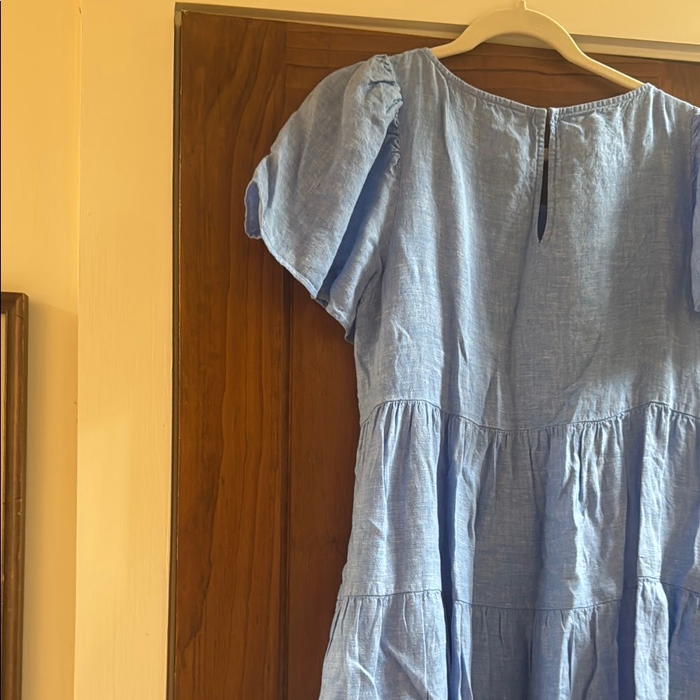 Blue linen  Lilly Pulitzer Dress - Picture 6 of 6